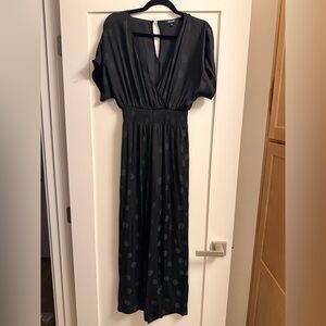 Madewell Black Jumper with Subtle Polka Dots